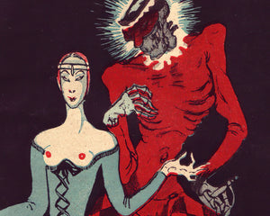 Vintage Illustration "Gespensterball / The Ghost Ball)" from Der Orchideengarten (c.1920) - Mabon Gallery