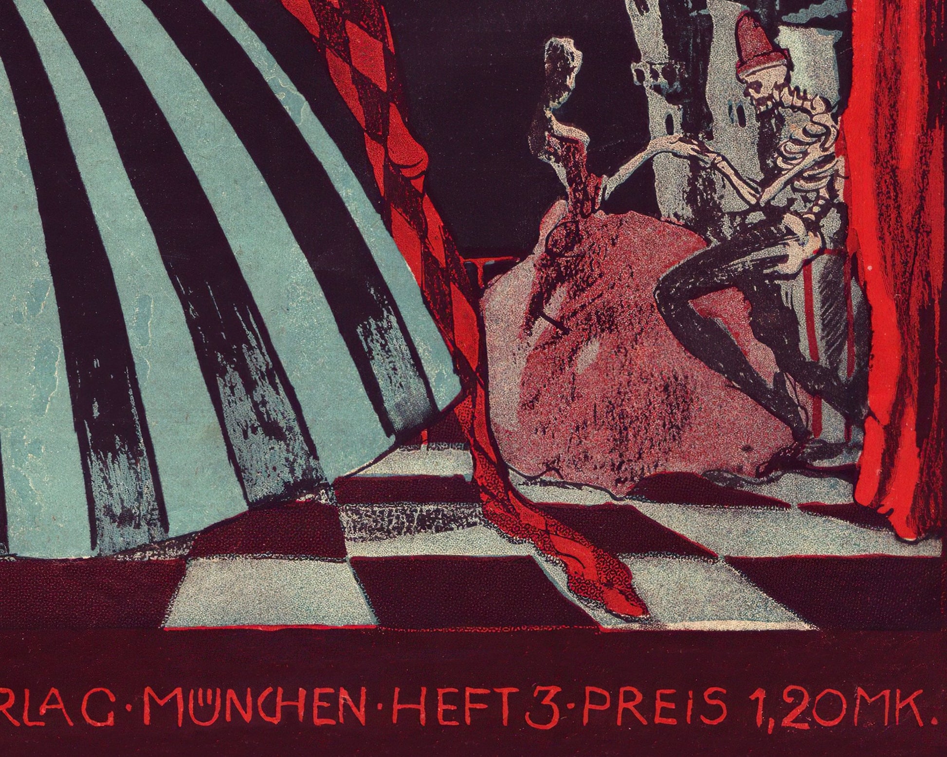 Vintage Illustration "Gespensterball / The Ghost Ball)" from Der Orchideengarten (c.1920) - Mabon Gallery