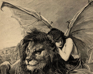 Vintage Illustration "La Force et la Ruse" (c.1891) József Árpád Koppay - Mabon Gallery