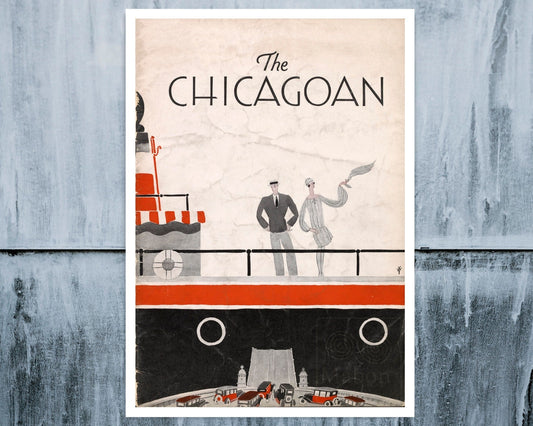 Vintage Jazz Age Magazine Cover "The Chicagoan - September 1926" - Mabon Gallery
