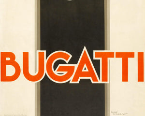 Vintage Motoring Poster "Bugatti" René Vincent (c.1930) - Mabon Gallery