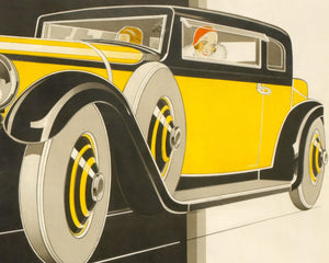Vintage Motoring Poster "Bugatti" René Vincent (c.1930) - Mabon Gallery