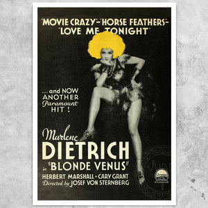 Vintage Movie Advertisement "Blonde Venus" (1932) - Mabon Gallery