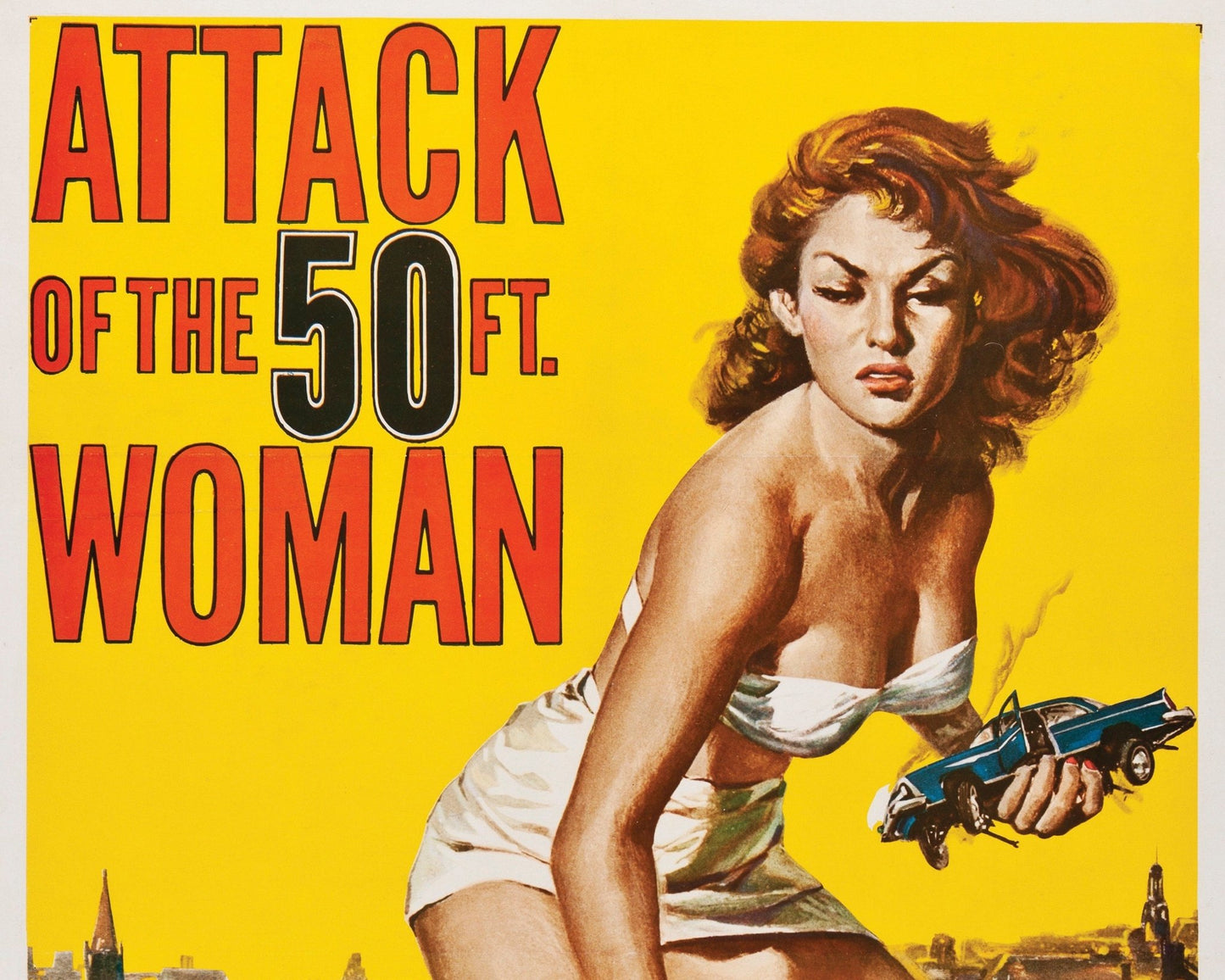 Vintage Movie Poster "Attack of the 50ft Woman" (1958) - Mabon Gallery
