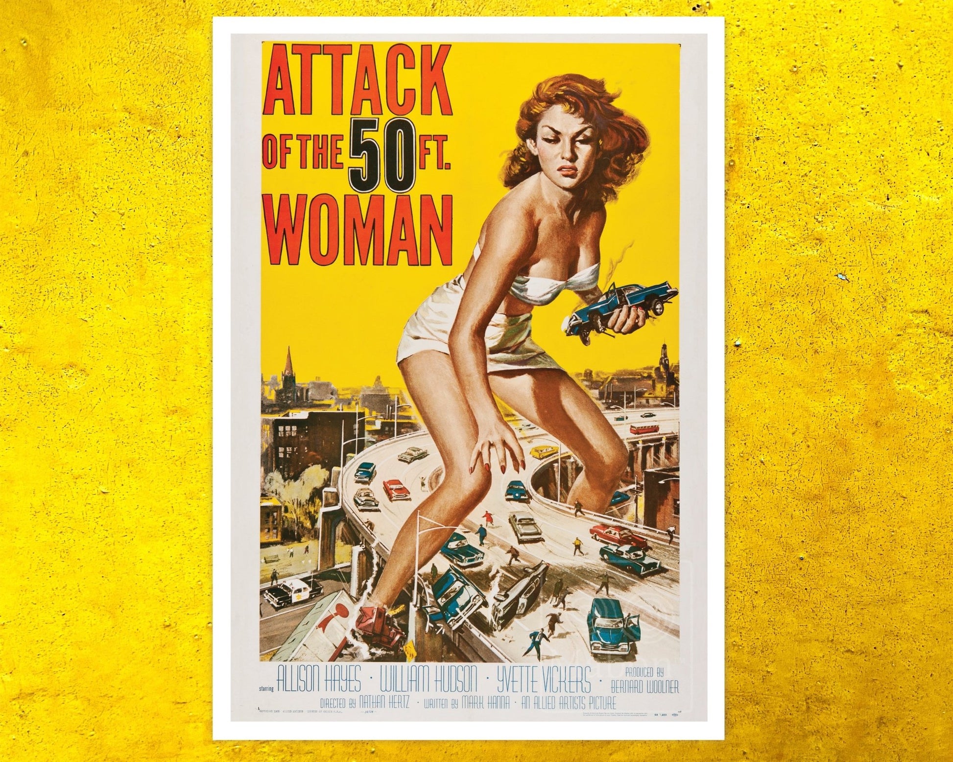 Vintage Movie Poster "Attack of the 50ft Woman" (1958) - Mabon Gallery