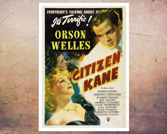 Vintage Movie Poster "Citizen Kane" (1941) - Mabon Gallery