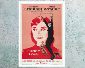 Vintage Movie Poster "Funny Face" (c.1957) - Audrey Hepburn, Fred Astaire - Mabon Gallery