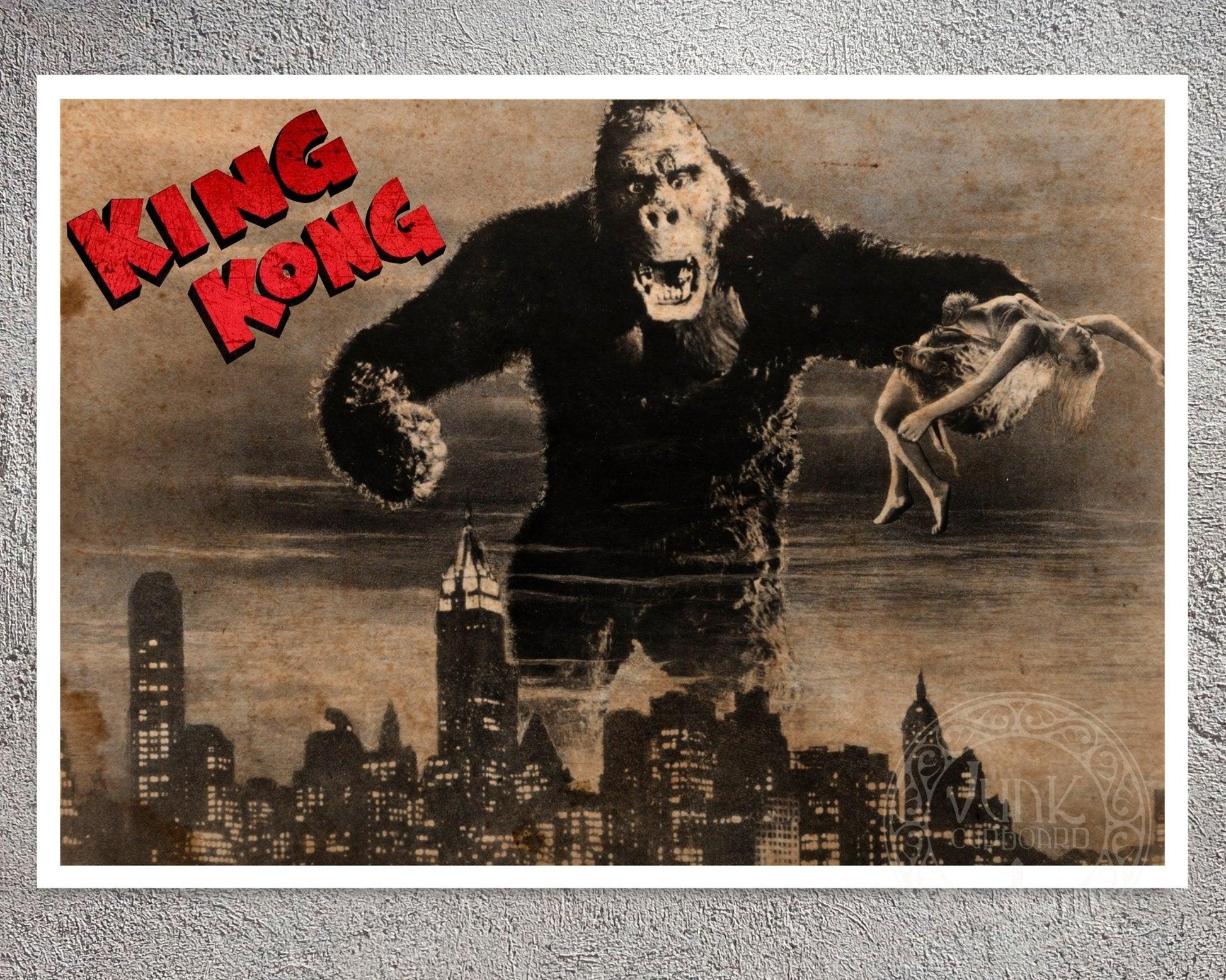 Vintage Movie Poster "King Kong" (c.1933) - Mabon Gallery