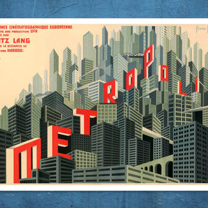 Vintage Movie Poster "Metropolis" (c.1927) Boris Bilinski - Mabon Gallery