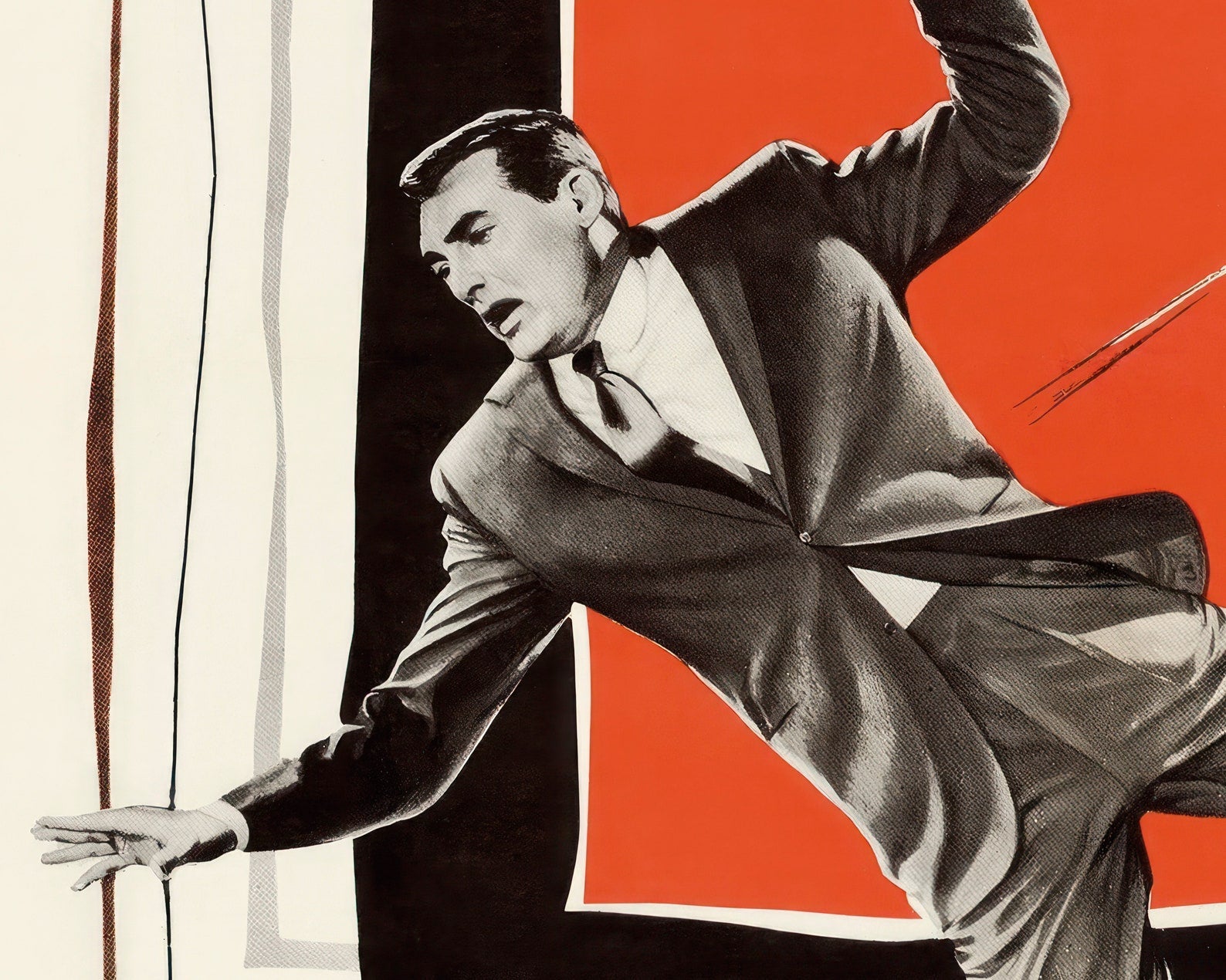 Vintage Movie Poster "North by Northwest" (1958) Alfred Hitchcock - Mabon Gallery