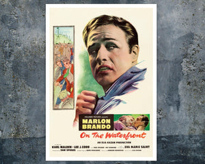 Vintage Movie Poster “On The Waterfront” (c.1954) Marlon Brando - Mabon Gallery