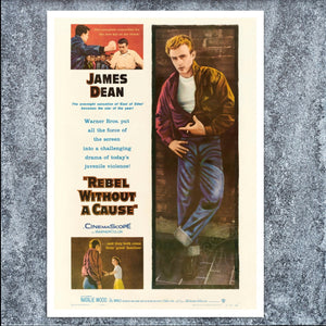 Vintage Movie Poster "Rebel Without a Cause" (c.1955) James Dean, Natalie Wood - Mabon Gallery