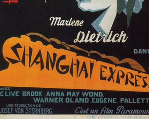 Vintage Movie Poster "Shanghai Express" (1932) Marlene Dietrich - Mabon Gallery