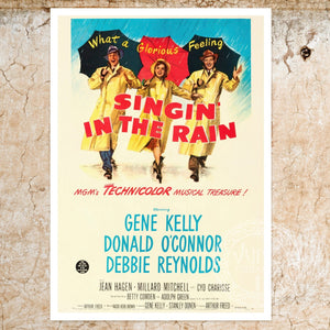 Vintage Movie Poster "Singin in the Rain" (1952) - Mabon Gallery
