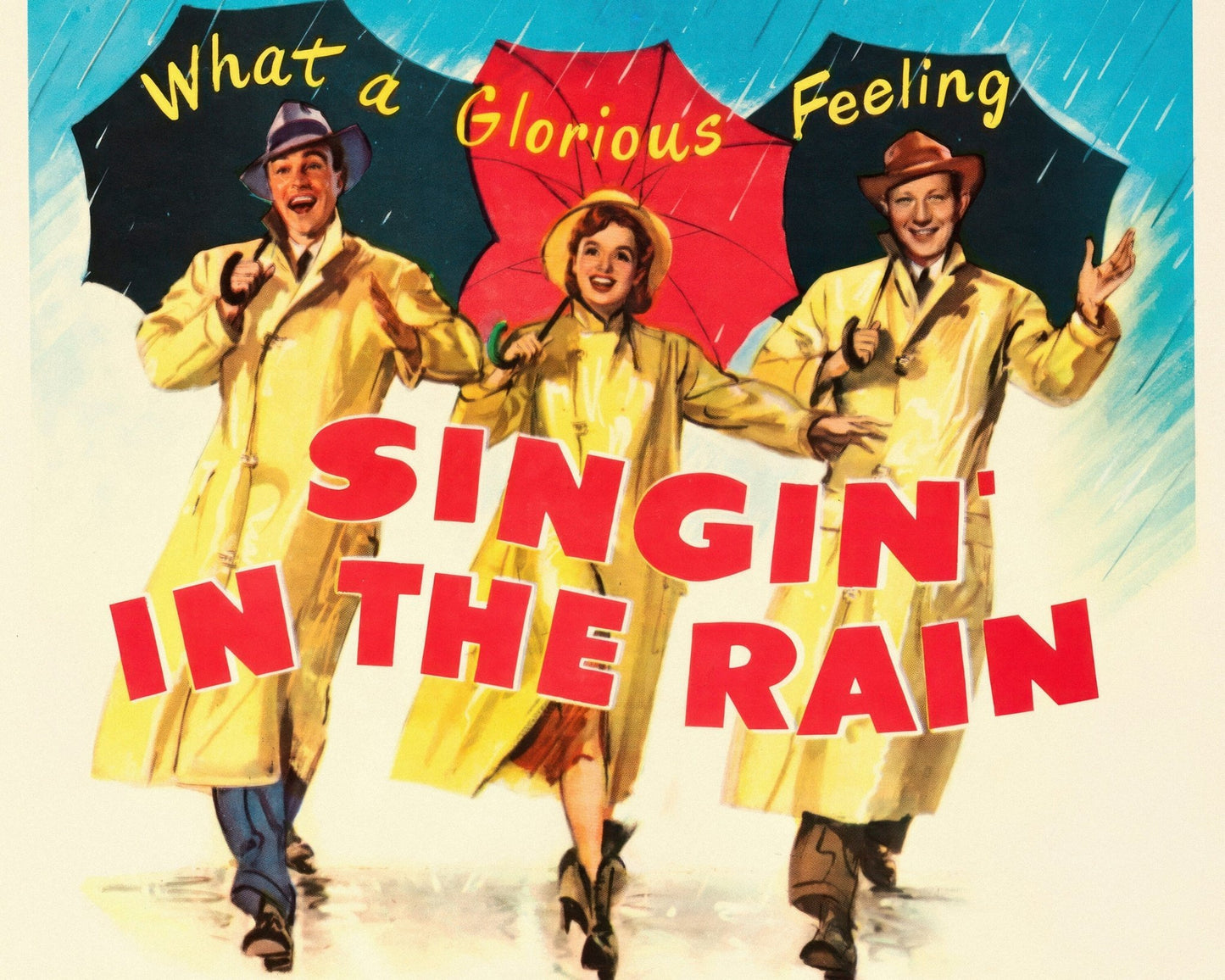 Vintage Movie Poster "Singin in the Rain" (1952) - Mabon Gallery