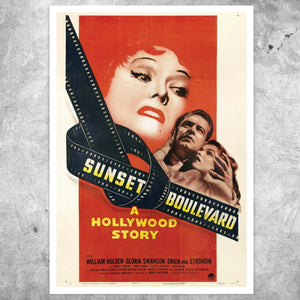 Vintage Movie Poster “Sunset Boulevard” (c.1950) Gloria Swanson - Mabon Gallery