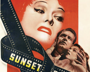 Vintage Movie Poster “Sunset Boulevard” (c.1950) Gloria Swanson - Mabon Gallery