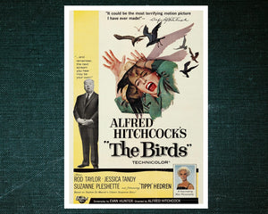Vintage Movie Poster "The Birds" (c.1963) Alfred Hitchcock - Mabon Gallery