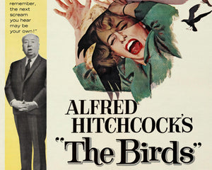 Vintage Movie Poster "The Birds" (c.1963) Alfred Hitchcock - Mabon Gallery