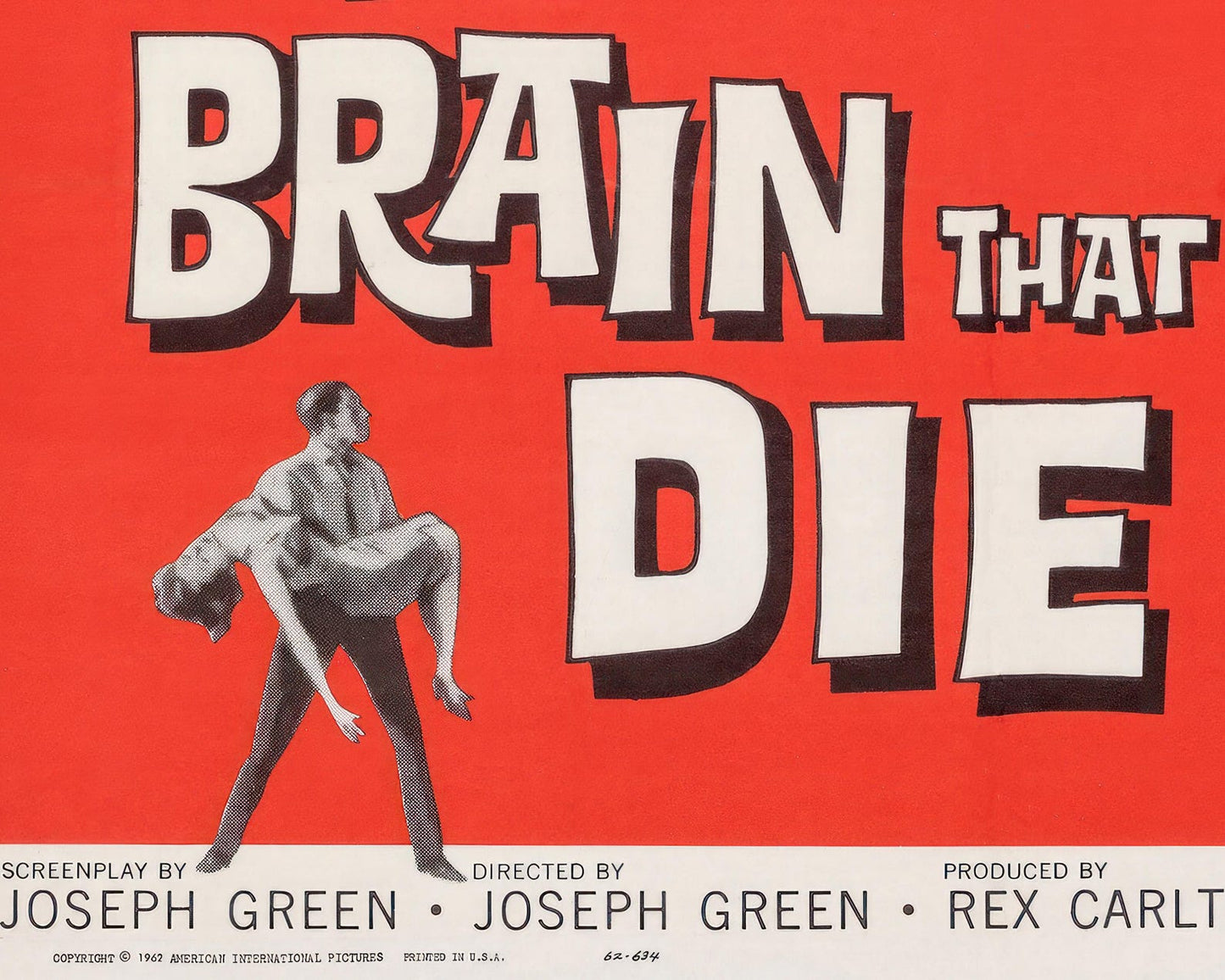 Vintage Movie Poster "The Brain that Wouldn't Die" (1962) - Mabon Gallery