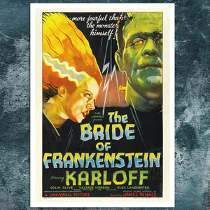 Vintage Movie Poster "The Bride of Frankenstein" (1935) - Mabon Gallery