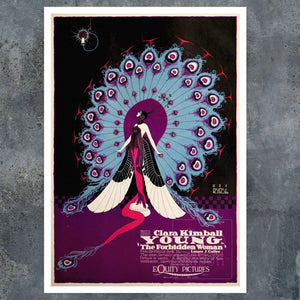 Vintage Movie Poster "The Forbidden Woman" (c.1920) Clara Kimball Young - Mabon Gallery