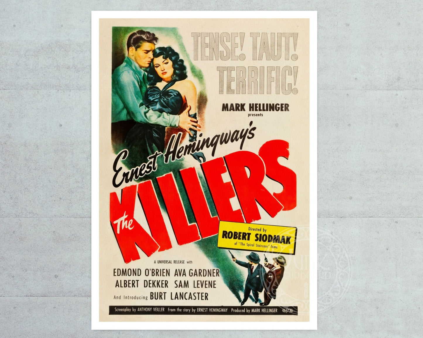 Vintage Movie Poster "The Killers" (1946) - Mabon Gallery