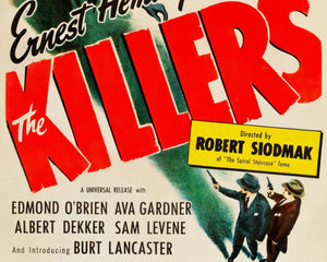 Vintage Movie Poster "The Killers" (1946) - Mabon Gallery
