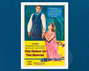 Vintage Movie Poster "The Night of the Hunter" (1955) - Mabon Gallery