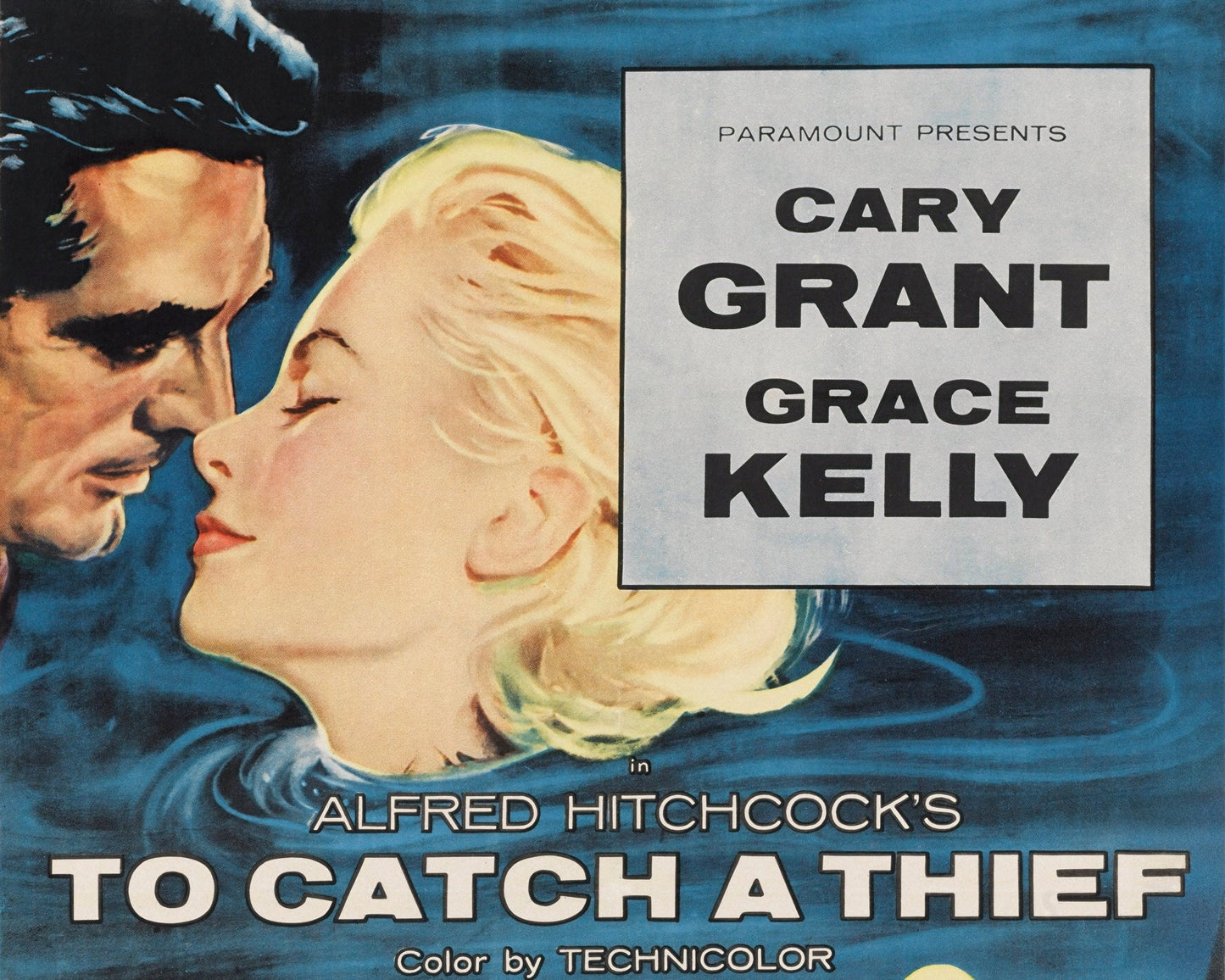 Vintage Movie Poster "To Catch a Thief" (1955) Alfred Hitchcock - Mabon Gallery