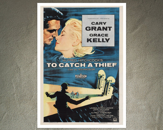 Vintage Movie Poster "To Catch a Thief" (1955) Alfred Hitchcock - Mabon Gallery