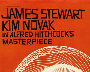 Vintage Movie Poster "Vertigo" (1958) Alfred Hitchcock - Mabon Gallery