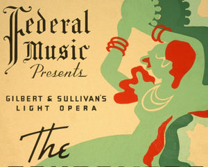 Vintage Opera Poster "The Gondoliers" (c.1936) Gilbert & Sullivan - Mabon Gallery