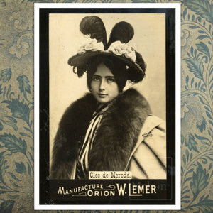 Vintage Photo Advertisement for Orion W. Lemer "Cléo de Mérode" by Paul Nadar (c.1894) - Mabon Gallery