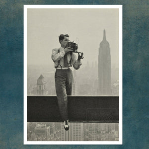 Vintage Photo Portrait “Charles C. Ebbets” (c.1932) Lunch Atop a Skyscraper - Mabon Gallery