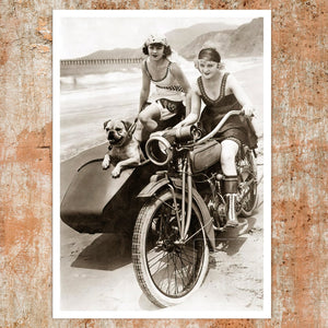 Vintage Photograph "Let's Ride" (c.1918) Marie Prevost & Phyllis Haver - Mabon Gallery