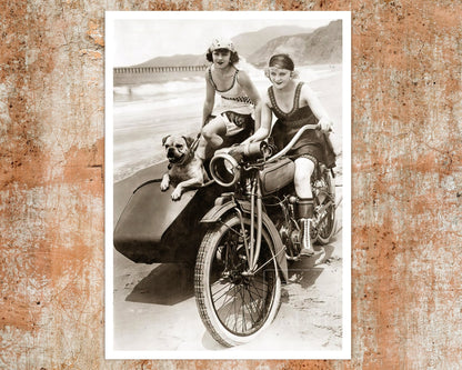 Vintage Photograph "Let's Ride" (c.1918) Marie Prevost & Phyllis Haver - Mabon Gallery