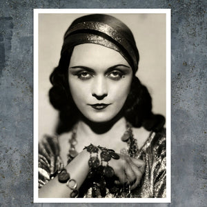 Vintage Portrait "Pola Negri" (c.1927) Silent Movie Actress - Hotel Imperial - Mabon Gallery