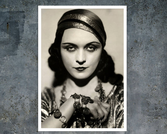 Vintage Portrait "Pola Negri" (c.1927) Silent Movie Actress - Hotel Imperial - Mabon Gallery