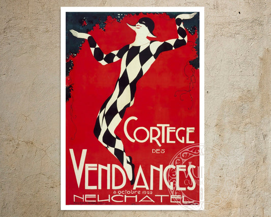 Vintage Sheet Music Cover "Cortege Des Vendanges" (c.1922) - Mabon Gallery