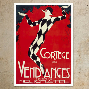 Vintage Sheet Music Cover "Cortege Des Vendanges" (c.1922) - Mabon Gallery