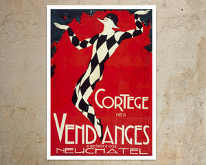 Vintage Sheet Music Cover "Cortege Des Vendanges" (c.1922) - Mabon Gallery