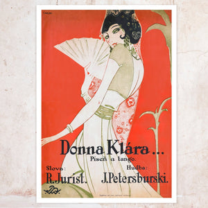Vintage Sheet Music Cover "Donna Klára" (c.1928) - Mabon Gallery