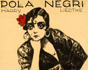 Vintage Silent Film Poster "Carmen" (1918) Pola Negri - Mabon Gallery