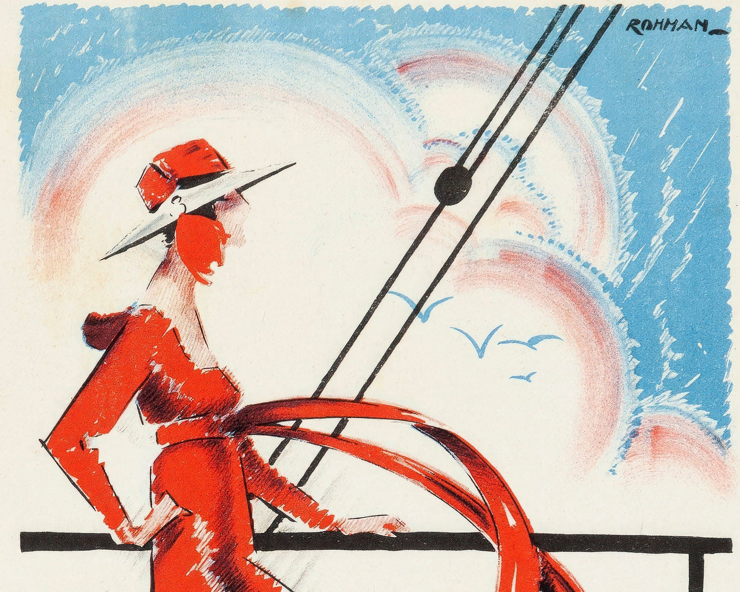 Vintage Silent Movie Poster "En Skandal / Scandal" by Eric Rohman (1917) - Mabon Gallery