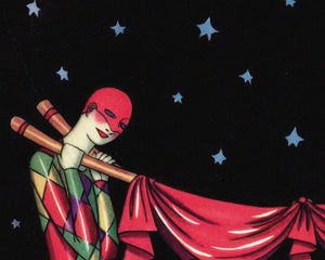 Vintage Vanity Fair Magazine Cover "Harlequin, Pierrot & Columbine: January 1926" S.W Reynolds - Mabon Gallery