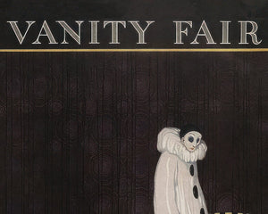 Vintage Vanity Fair Magazine Cover "Pierrot, Harlequin and Columbine, July 1920" - Mabon Gallery