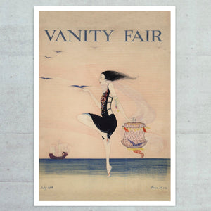 Vintage Vanity Fair Magazine Cover "The Sea - July 1916" Rita Senger - Mabon Gallery