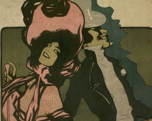 Vintage Victorian - Style Poster "Fine & Dandy" adapted from original artwork by Josef Rudolf Witzel (c.1910) - Mabon Gallery