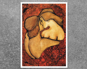 Vsevolod Maximovich "The Kiss" (c.1913) - Mabon Gallery